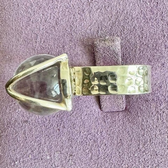 Vintage Sterling Silver Pool of Light Ring - Picture 4 of 5